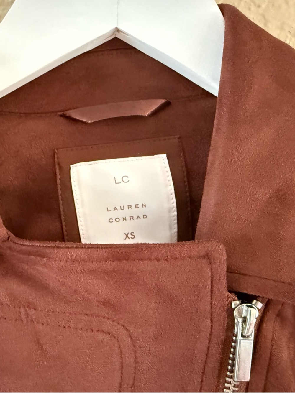 Lauren Conrad Brown Suede Moto Jacket - XS - Picture 6 of 12
